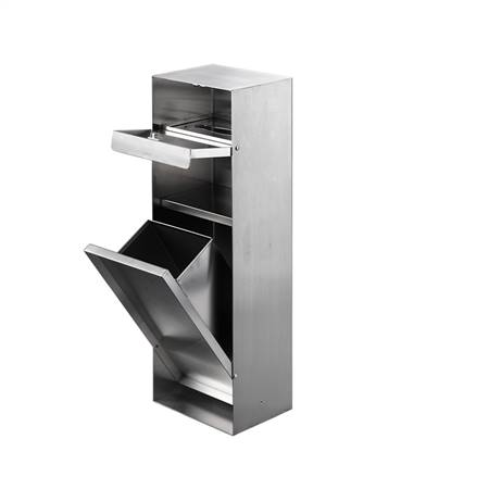 Stainless steel hidden garbage bin