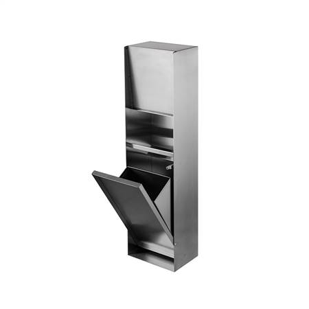 Stainless steel hidden garbage bin