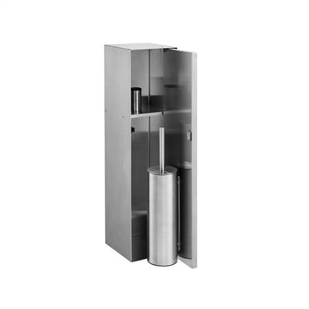 Hidden toilet brush/tissue holder two in one