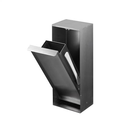 Stainless steel hidden garbage bin