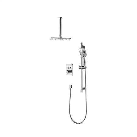 Thermostatic dual function concealed showerhead (top out)